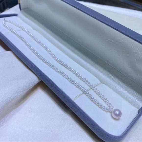 Natrual color Fresh water pearl necklace. - Picture 5 of 6